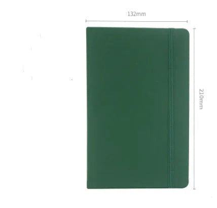 A5 tactile PU hardcover notebook with 96 sheets of 100gsm white paper, available in ten colours including black and red