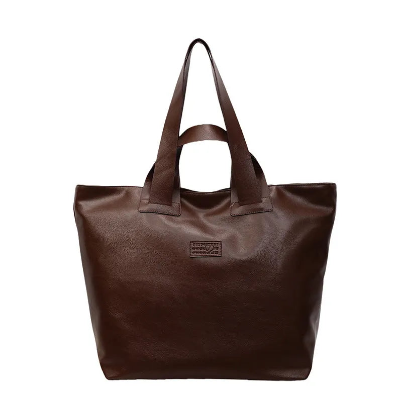 Advanced Texture Lightweight Travel Bag casual shoulder bag PU double connector street trend style