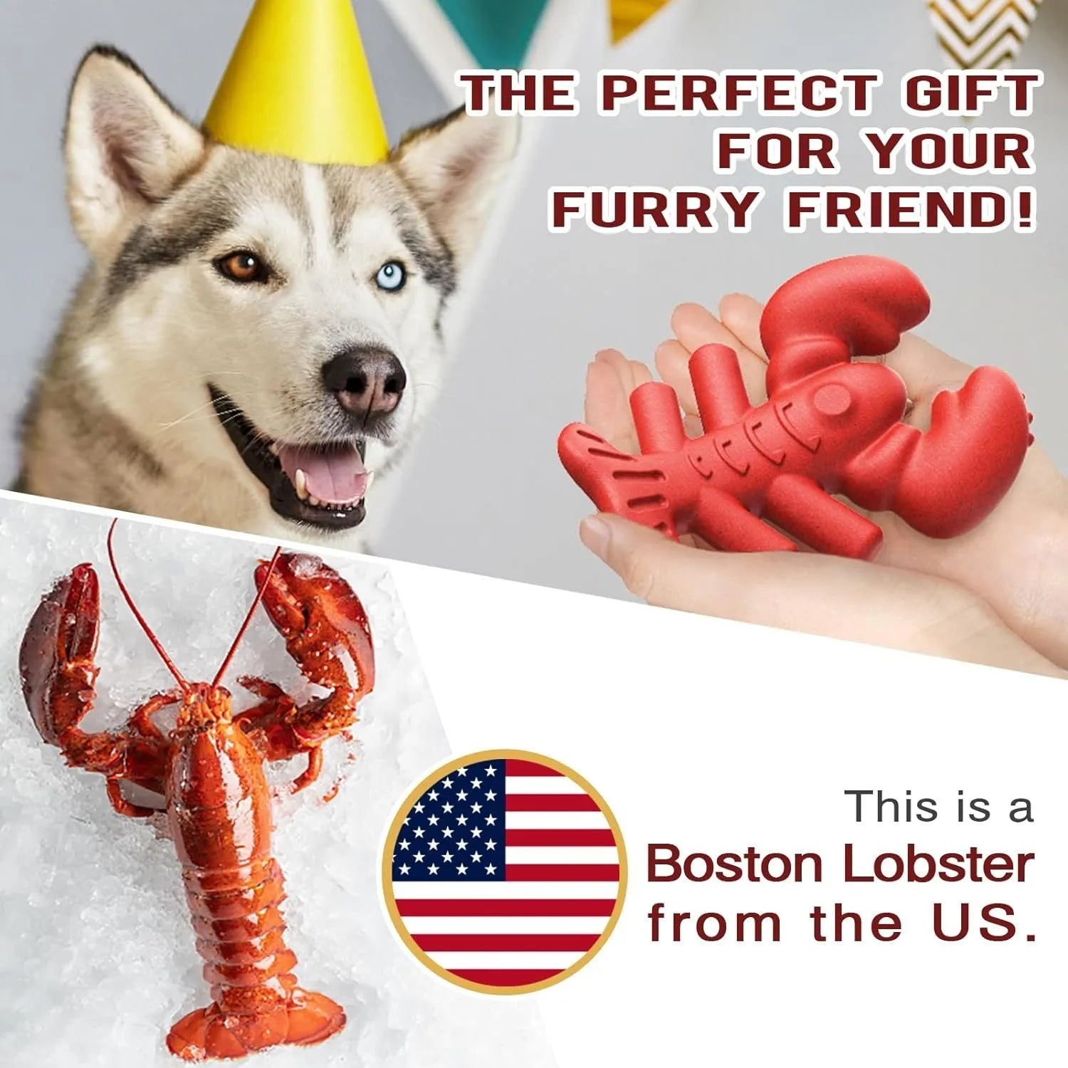 Red Nylabone hard dog chew toy for large aggressive chewers on a white background