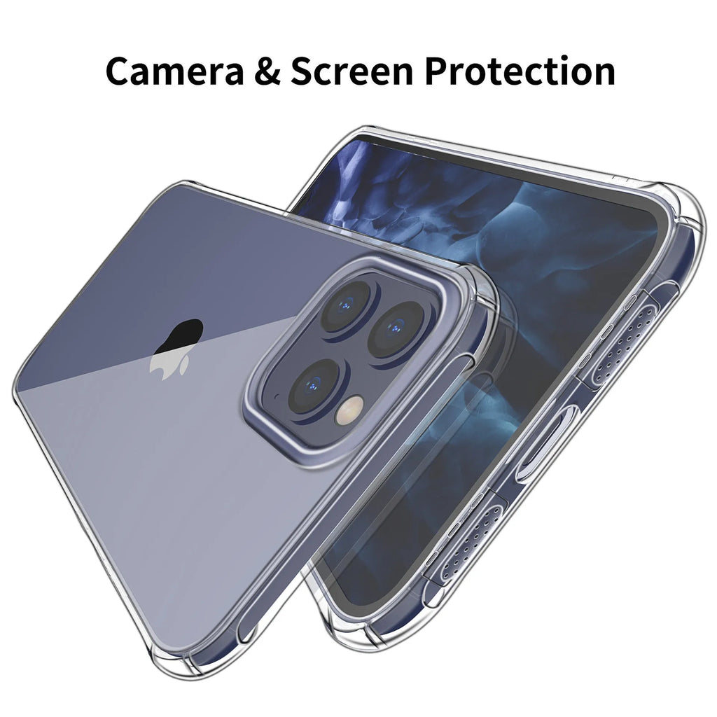 Transparent silicone soft TPU phone case for iPhone X showing back and side coverage