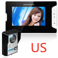 7-inch HD video door phone system with indoor monitor and outdoor night vision camera