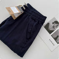 Men's lightweight casual trousers with drawstring waist in loose straight fit showing colour options