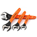 Orange manual multi-function wrench with 300mm length and 36mm jaw opening on a workbench