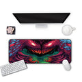 Oversized mouse pad with cloth surface, rubber base, locking edge, available in sizes 30x60cm to 40x90cm and 2mm or 3mm thickness
