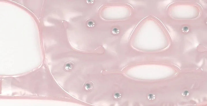 Beauty moisturising whitening face mask with tourmaline ion light wave composite wafer for facial skin firming and rejuvenation