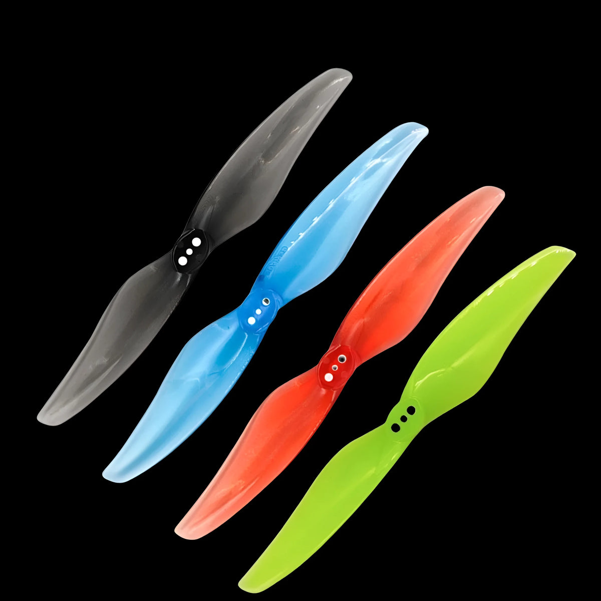 2-blade 4-inch ABS propeller for sterilizer toothpick machine with 1.5mm centre aperture