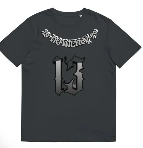 Men's black casual T-shirt with a 3D digital print on the front, featuring a round neck and short sleeves.