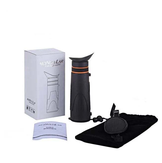 Compact 8x monocular telescope for concerts with 18mm exit distance and 5.2mm outlet diameter, ideal for live event viewing
