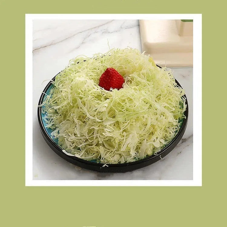 Beige stainless steel vegetable slicer chopper and grater for kitchen use