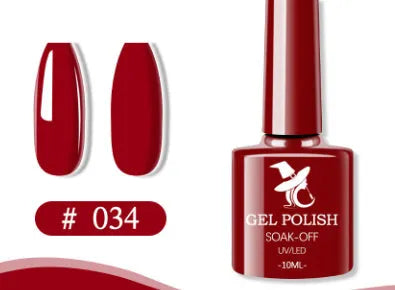 48 colour UV phototherapy plastic gel nail polish set with 7ml bottles in various finishes including glitter and nude shades