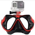 Sports DV diving glasses with camera mount for GoPro and action cameras, available in yellow red blue black