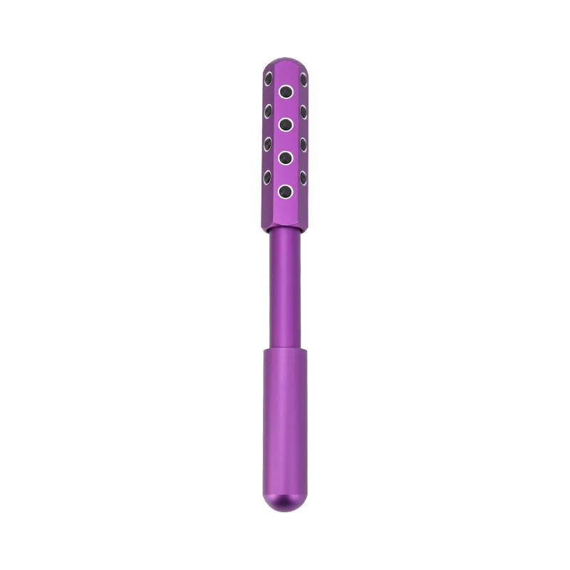 30 Germanium Beauty Stick massage wand with gold finish and 30 energy stones for facial roller use