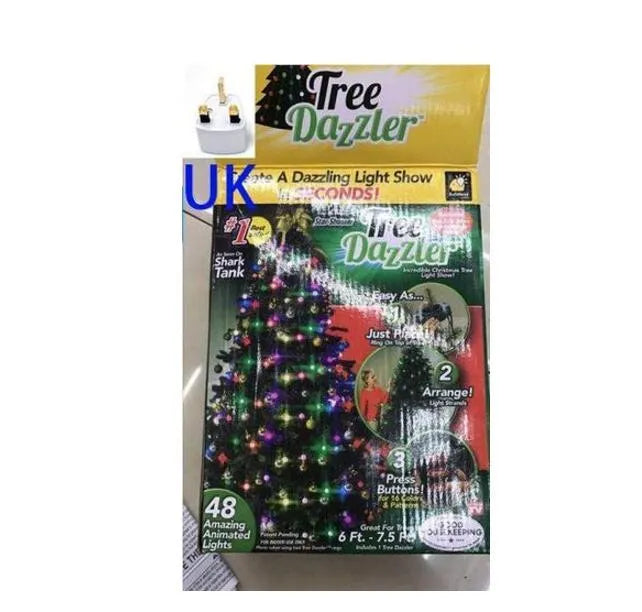 64 LED Dazzler Shower Tree Light Show of Christmas Tree with 1.8m height and IP44 rating