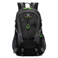 Outdoor climbing bag nylon rucksack with internal computer compartment 31x18x52cm in Black