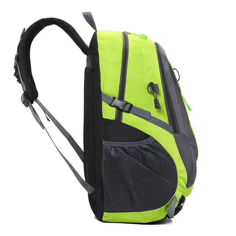 Outdoor climbing bag nylon rucksack with internal computer compartment 31x18x52cm in Black