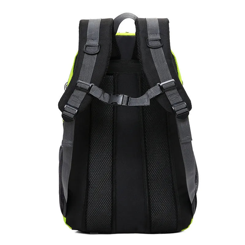 Outdoor climbing bag nylon rucksack with internal computer compartment 31x18x52cm in Black