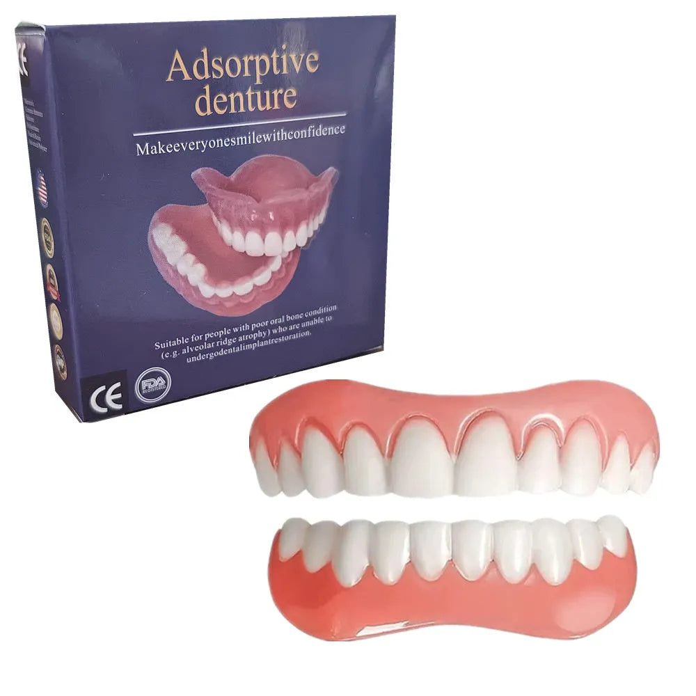 Silicone simulation smile dentures tooth socket with upper and lower teeth for dental training
