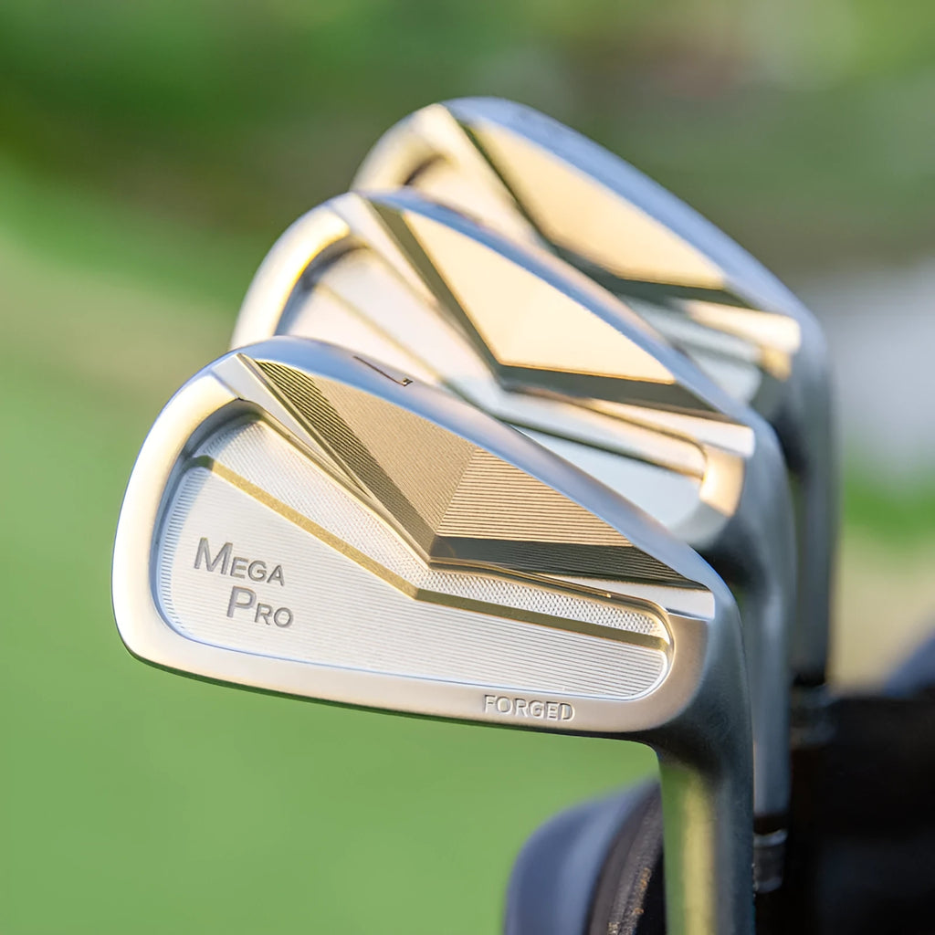 Men's soft iron forged golf iron, 32 degree loft, 61.5 lie, stainless steel head, carbon or steel shaft, rubber grip