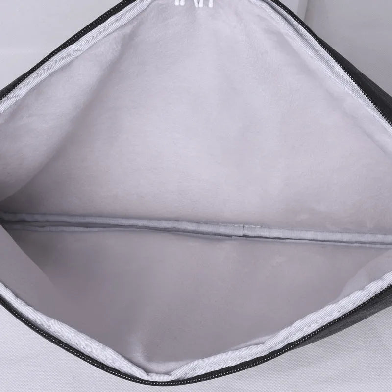 High-grade polyester water-repellent computer liner bag for 15.6 inch laptop in dark grey