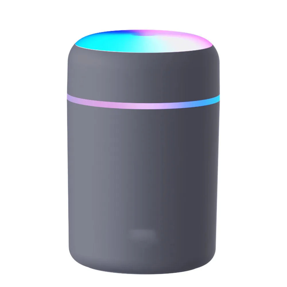 Horse light USB humidifier aroma diffuser colourful mini plastic black cover with horse running light design