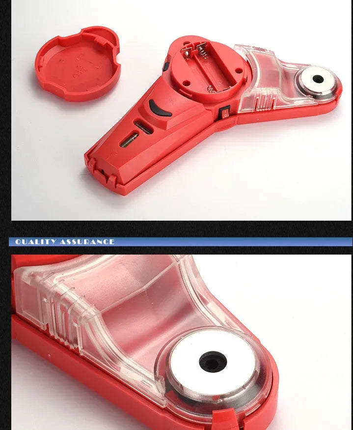 Red handheld infrared laser level tool for woodworking positioning