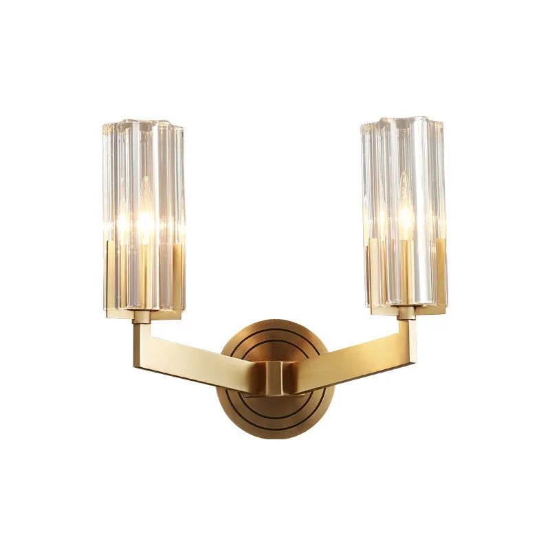 Copper wall lamp with Nordic design in single head configuration