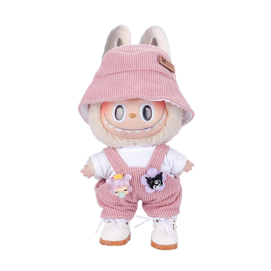 17cm doll clothes set with bucket hat, blouse, pants, and underwear in six colour options including No. 25 to No. 29 and Shoes No. 18