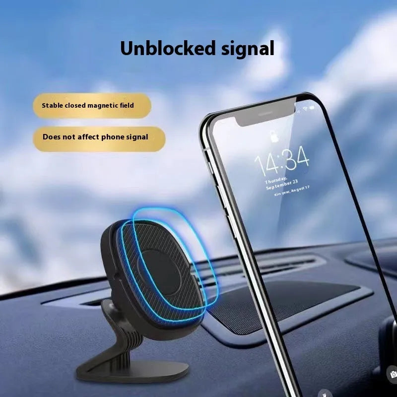 Strong magnetic suction car navigation holder black for mobile phone universal mounting on dashboard