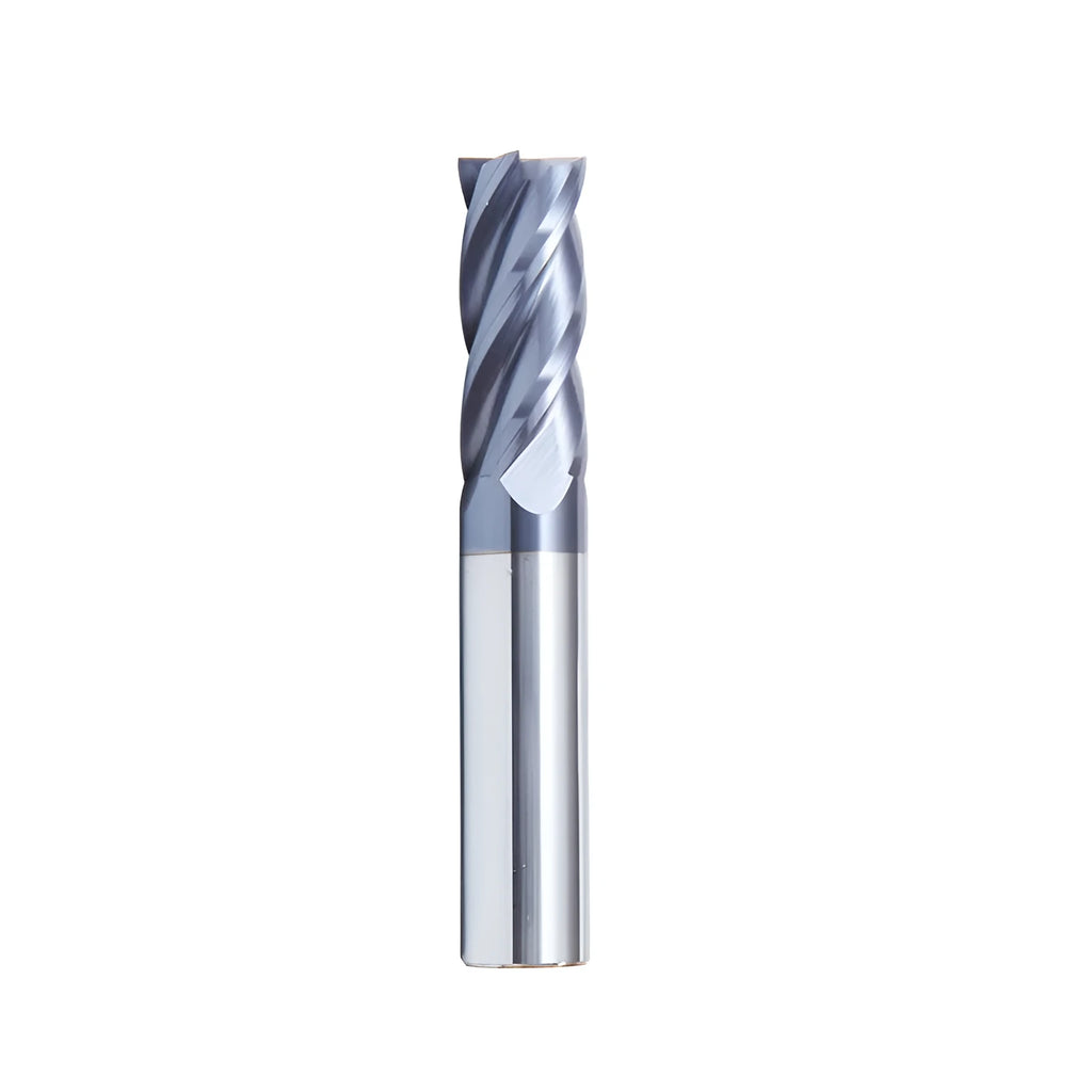 Carbide spiral milling cutter set with straight shanks in multiple industrial sizes