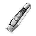 Barber scissors with LCD display screen and stainless steel blades