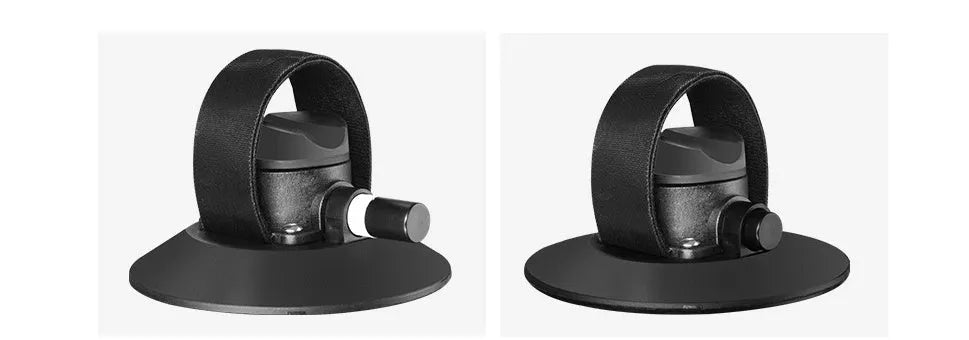 Bicycle suction cup roof rack made of aluminium alloy and rubber in red and black on a car roof
