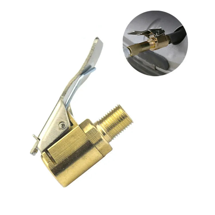 Copper tyre inflation clamp for 8V1 valves with 8mm diameter for standard sedans