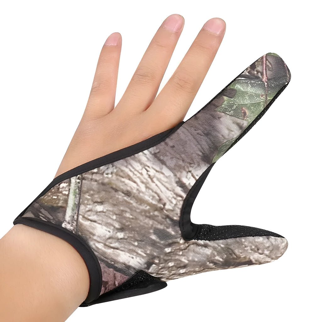 Fishing two finger gloves with microfiber palm and diving cloth back in free size