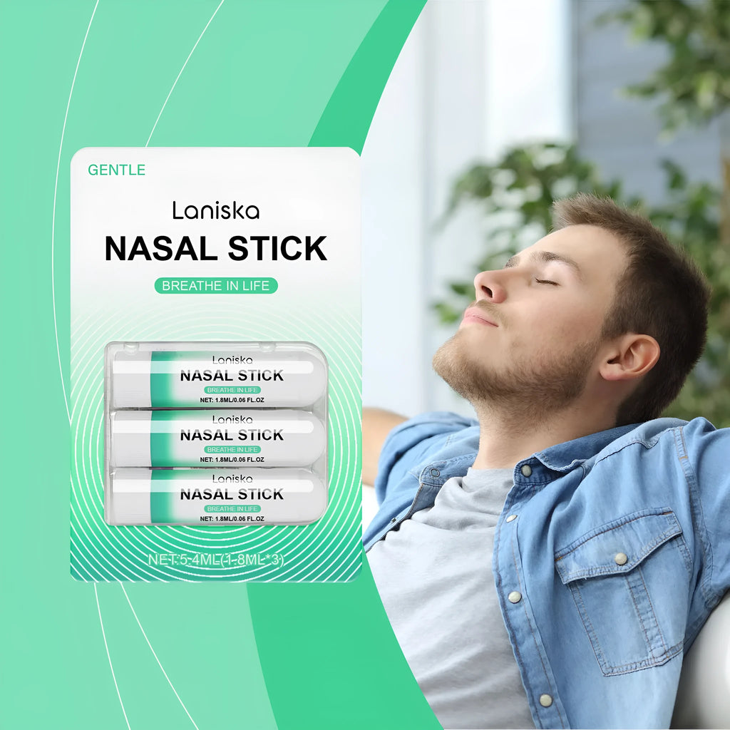 Menthol mint nasal soothing gel kit with three single-use sachets.