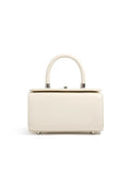 New leather one-shoulder crossbody women's bag in cowhide with clamshell opening box shape medium hardness urban simplicity style