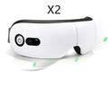 Bluetooth music eye massager with hot compress and air pressure massage, suede cloth, USB rechargeable