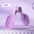 Leg pelvic floor muscle exercise Kegel trainer yoga aid product in taro purple or peach pink counting model