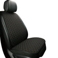 Universal linen car seat cushion with non-slip backing in multiple colour options for vehicle seat protection