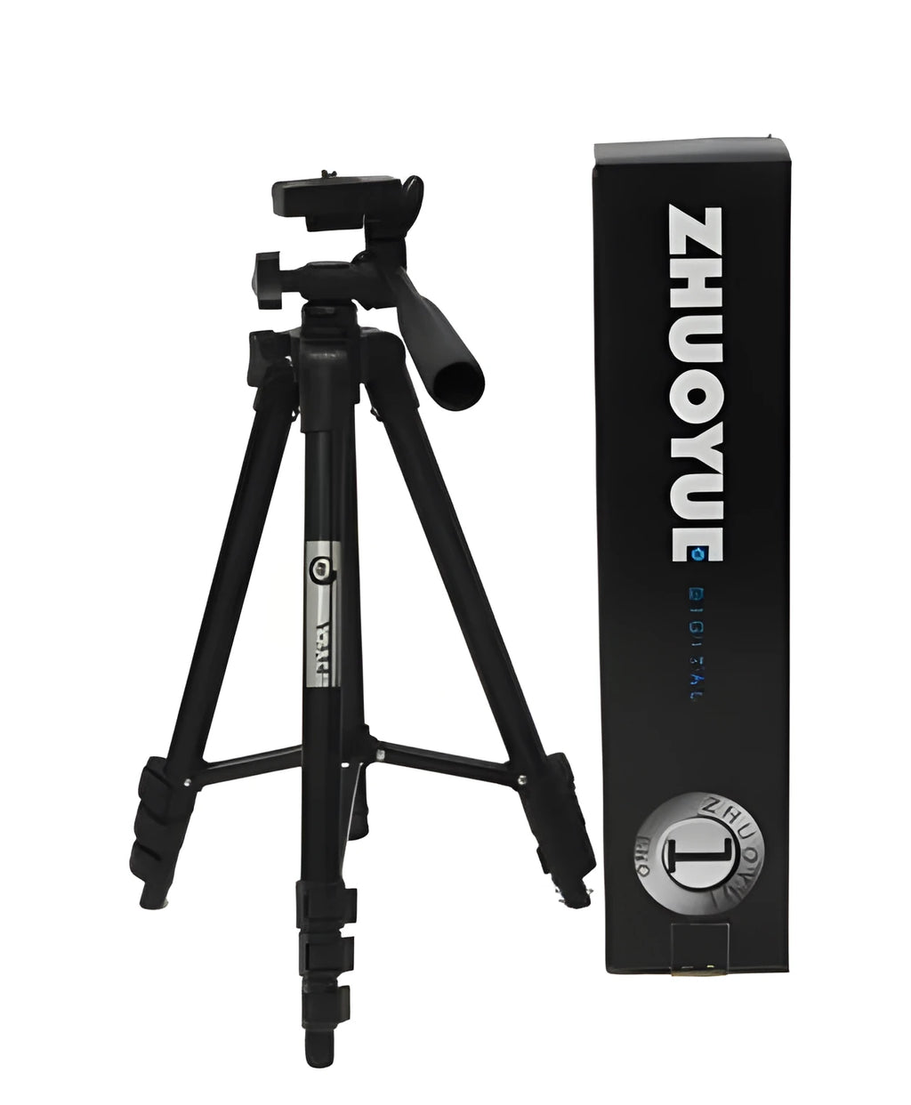 Y-334 universal camera tripod in black, folded to 35cm, compatible with Apple iPhone