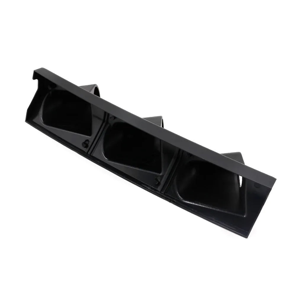 Black three-hole 52mm instrument mounting stand for car dashboard installation