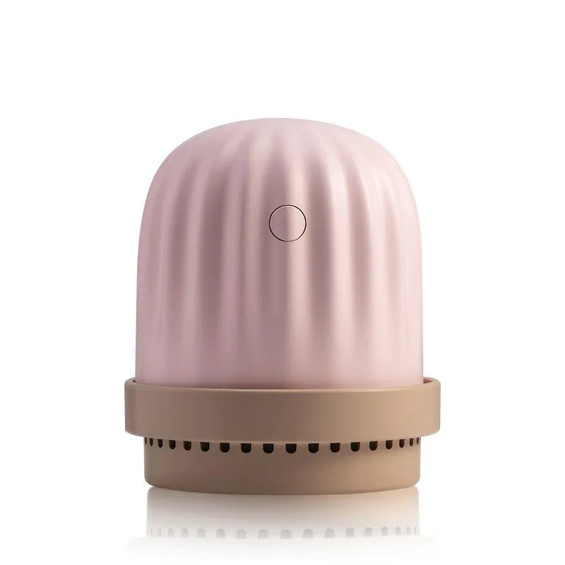 Cactus humidifier night light in green with colourful glow, 260ml tank, USB model
