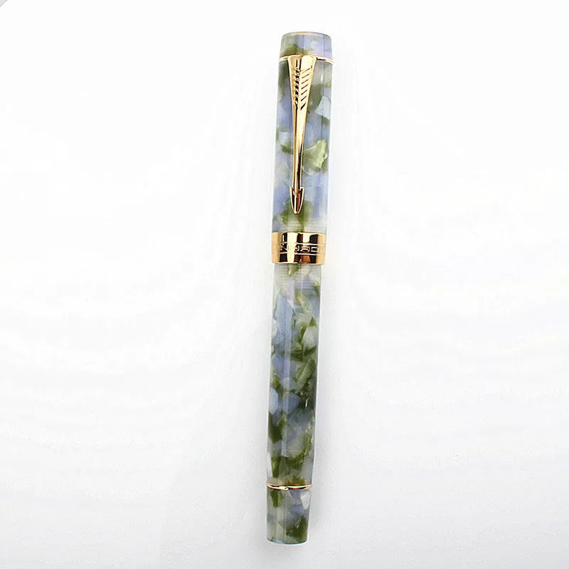 Deep bath green metal pen with three interchangeable tips: 0.5mm, 0.7mm, and 1.0mm