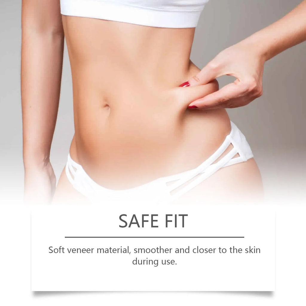 Pack of four body slimming adhesive patches for skin firming with acetyl hexapeptide-8