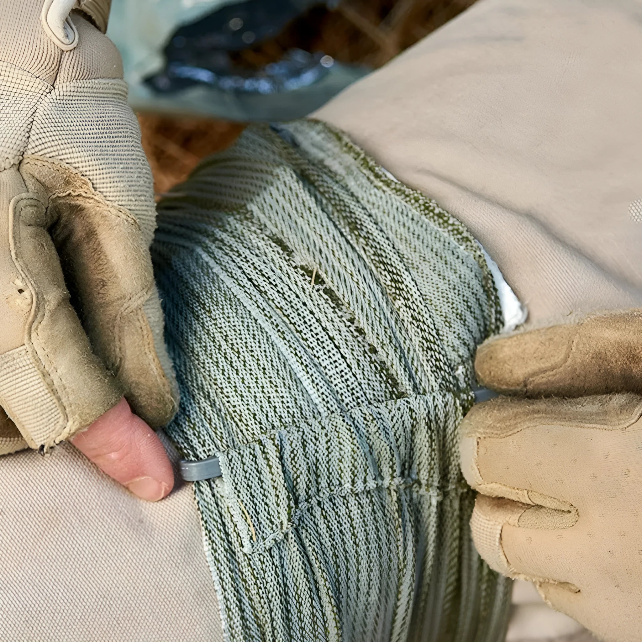 Training haemostatic bandage with tactical gauze tape in 4 inch and 6 inch sizes for emergency response simulation
