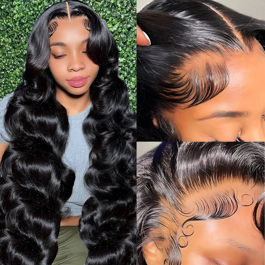Black M1613 synthetic curly wig showing 22-inch length and natural wave pattern on a mannequin head