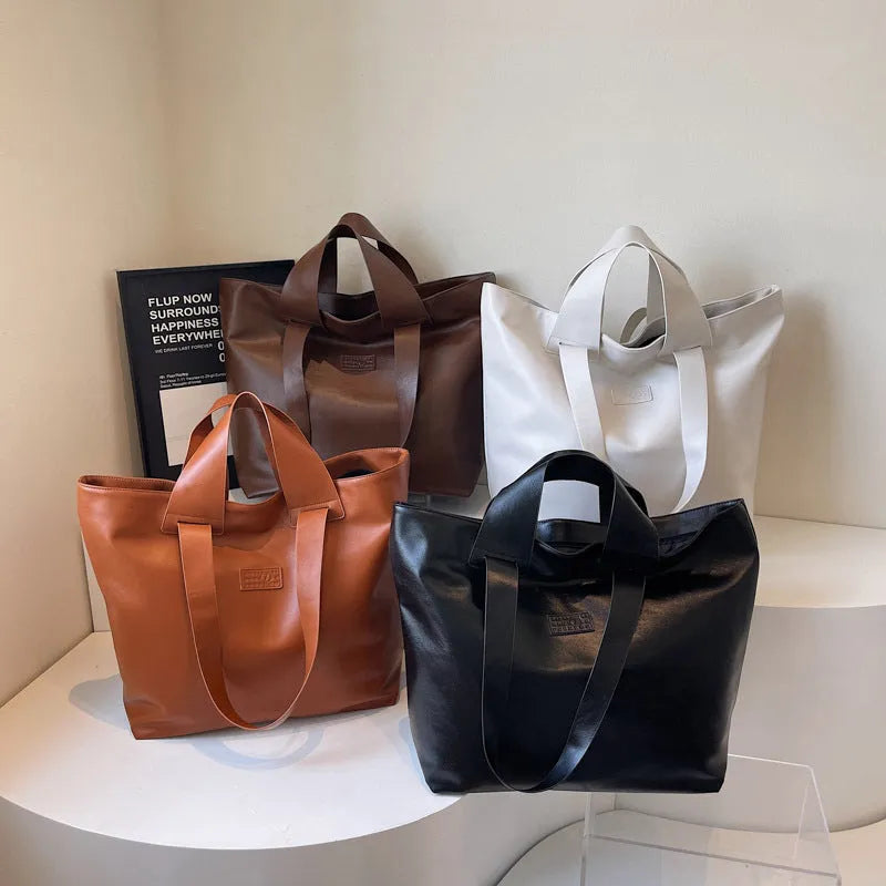Advanced Texture Lightweight Travel Bag casual shoulder bag PU double connector street trend style