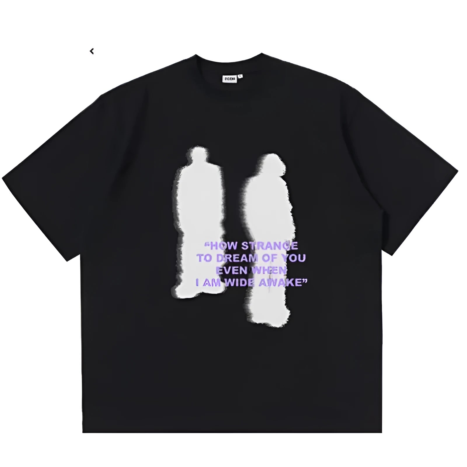 Shooting House white same style printed cotton T-shirt with loose fit and mid-length hem, front view