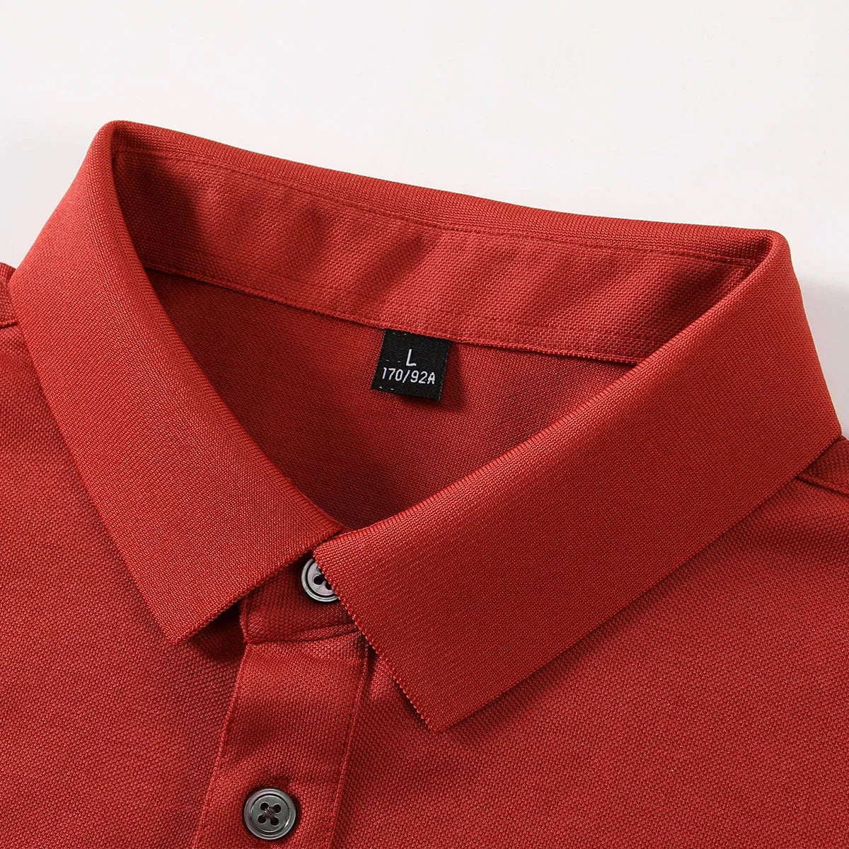 Pure colour cotton lapel short-sleeved t-shirt with mosaic pattern in seven colour options