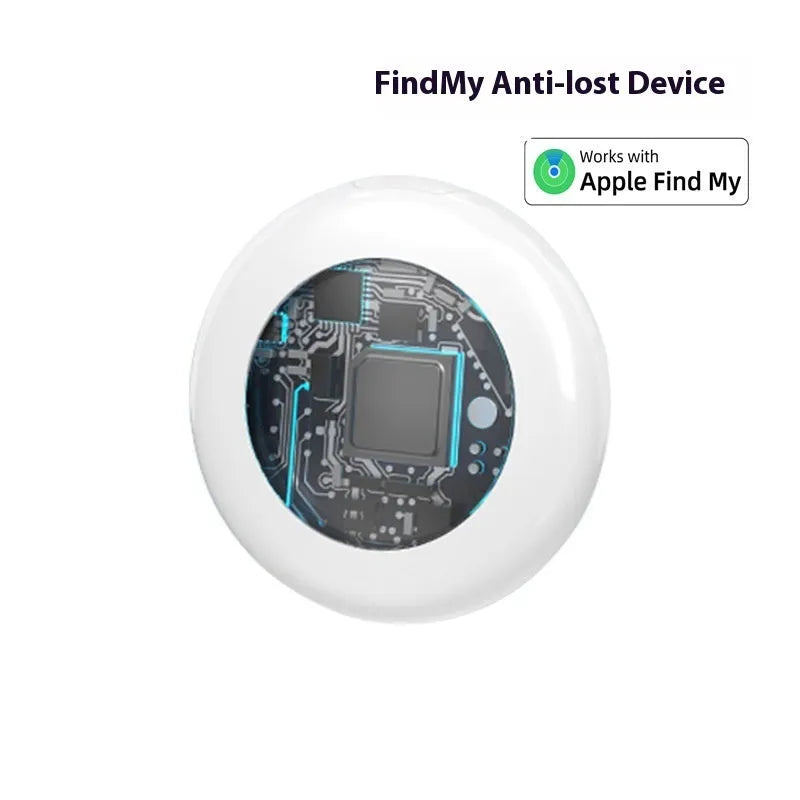 White vehicle anti-theft tracking locator keychain with silicone case and keyring