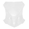 Transparent gray motorcycle windshield shroud for BMW G310GS, side view installed on bike